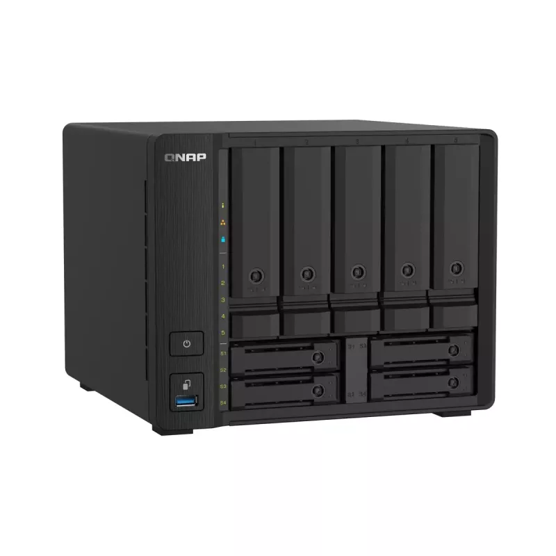 QNAP TS-932PX NAS bokštas Annapurna Labs Alpine AL-324 4 GB DDR4 0 TB QNAP Turbo System juoda