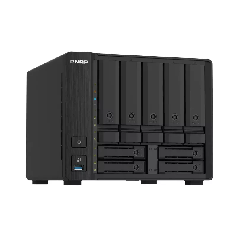 QNAP TS-932PX NAS bokštas Annapurna Labs Alpine AL-324 4 GB DDR4 0 TB QNAP Turbo System juoda