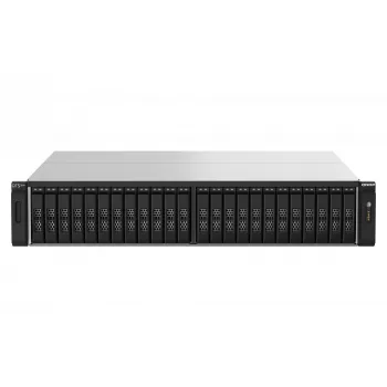 QNAP TS-h2490FU NAS Rack (2U) EPYC 7302P 256 GB DDR4 0 TB QuTS hero Juoda, Pilka