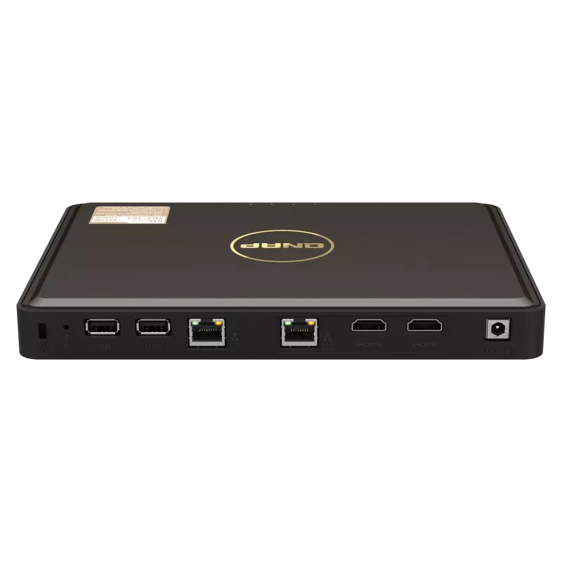 QNAP TBS-464 NAS darbalaukio Intel® Celeron® N5105 8 GB DDR4 0 TB QNAP Turbo System juoda