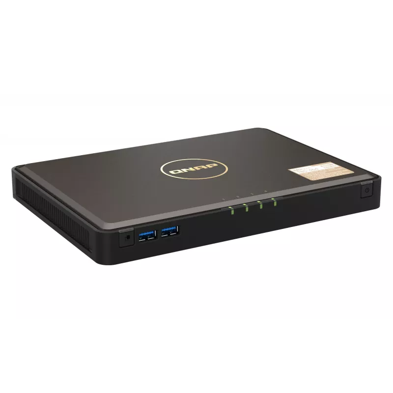 QNAP TBS-464 NAS darbalaukio Intel® Celeron® N5105 8 GB DDR4 0 TB QNAP Turbo System juoda