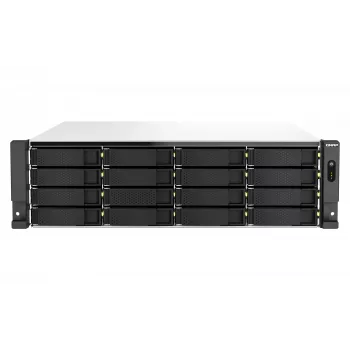 QNAP TS-H2287XU-RP NAS stovas (3U) Intel Xeon E E-2378 64 GB DDR4 0 TB QuTS hero juoda, balta
