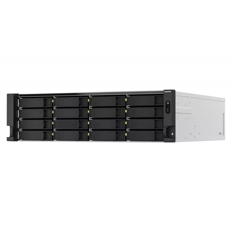 QNAP TS-H2287XU-RP NAS stovas (3U) Intel Xeon E E-2378 64 GB DDR4 0 TB QuTS hero juoda, balta