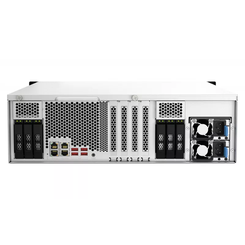 QNAP TS-h2287XU-RP NAS stovas (3U) Intel Xeon E E-2336 32 GB DDR4 0 TB QuTS hero juoda, balta