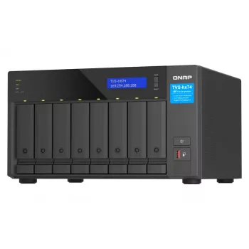QNAP TVS-h874X NAS bokštinis Intel® Core™ i9 64 GB DDR4 0 TB QuTS hero juodos spalvos