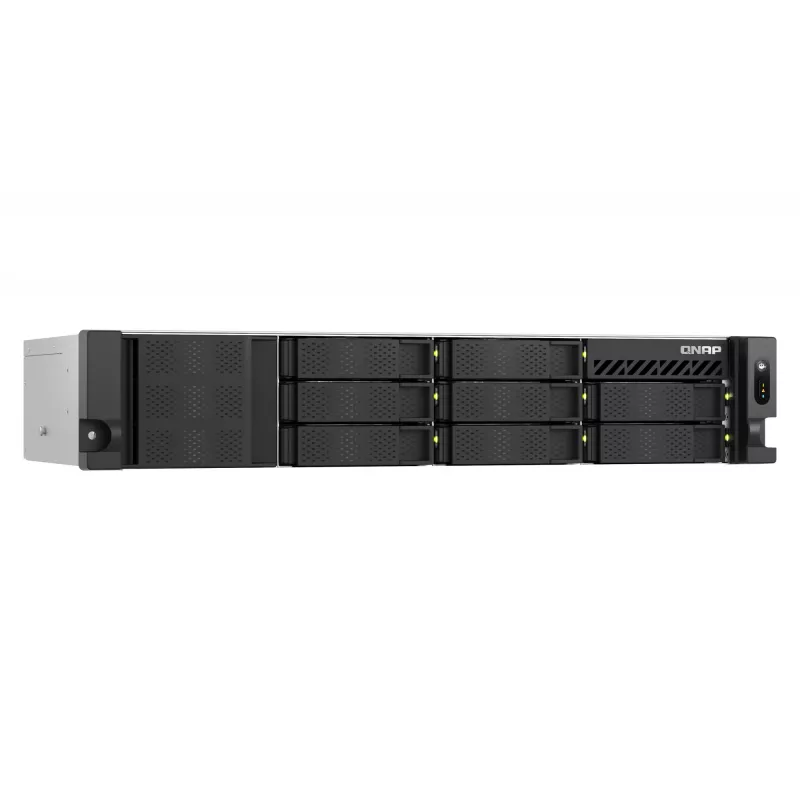 QNAP TS-855EU-8G NAS / saugojimo serveris Rack (2U) Intel Atom® C5125 8 GB DDR4 0 TB QuTS hero Juoda