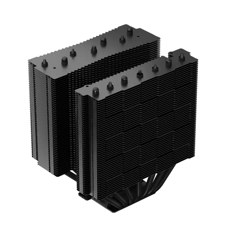 Oro aušintuvas DeepCool ASSASSIN IV VC VISION — dviejų ventiliatorių 120/140 mm, 300 W TDP, 7 šilumos vamzdeliai, LGA115x/LGA1200/LGA1700/LGA20xx suderinamas, juodas