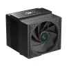 Oro aušintuvas DeepCool ASSASSIN IV VC VISION — dviejų ventiliatorių 120/140 mm, 300 W TDP, 7 šilumos vamzdeliai, LGA115x/LGA1200/LGA1700/LGA20xx suderinamas, juodas