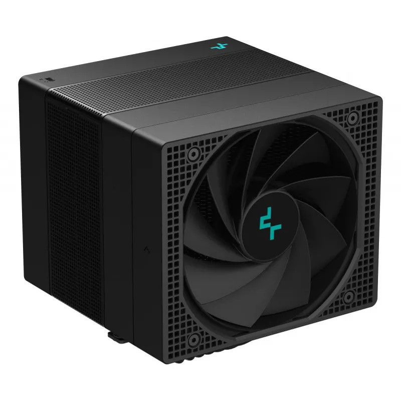 Oro aušintuvas DeepCool ASSASSIN IV 14 cm juodas — maks. 2,44 mmH2O oro slėgis, 14 cm FDB ventiliatorius, 1700 aps./min., 79,1 cfm, 7 šilumos vamzdeliai