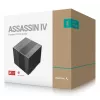 Oro aušintuvas DeepCool ASSASSIN IV 14 cm juodas — maks. 2,44 mmH2O oro slėgis, 14 cm FDB ventiliatorius, 1700 aps./min., 79,1 cfm, 7 šilumos vamzdeliai