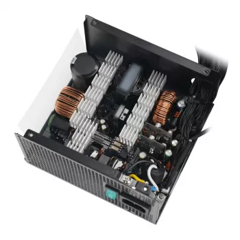 Maitinimo blokas DeepCool PL750D 750W ATX 3.0 80 PLUS Bronze, 120 mm ventiliatorius, 20+4 kontaktų, juodas