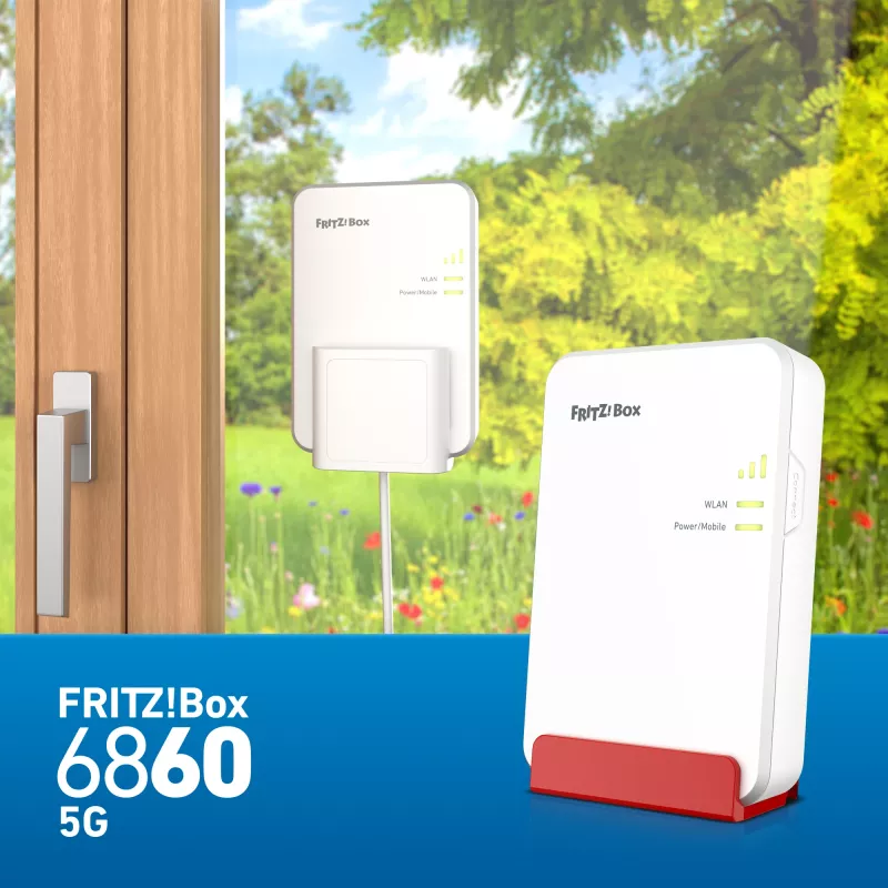 Maršrutizatorius FRITZ!Box 6860 5G Dviejų dažnių juostų Wi-Fi 6