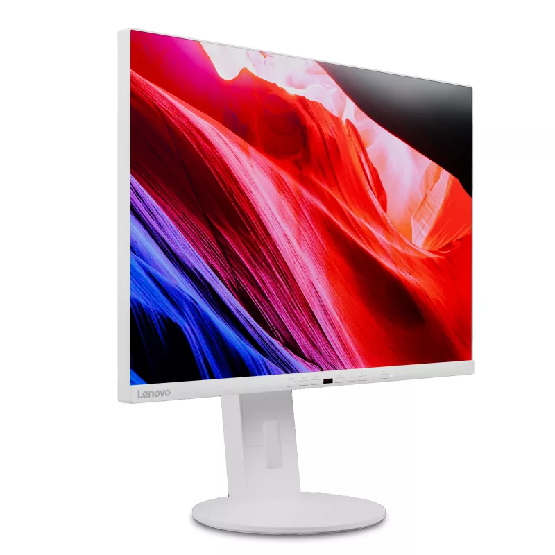 „Lenovo C24d-20“ kompiuterio monitorius 61 cm (24 colių) 1920 x 1200 pikselių Full HD LED pilkas, baltas