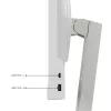 „Lenovo C24d-20“ kompiuterio monitorius 61 cm (24 colių) 1920 x 1200 pikselių Full HD LED pilkas, baltas