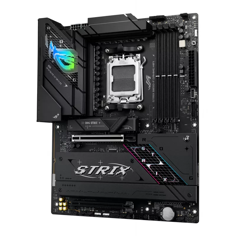 Pagrindinė plokštė ASUS ROG STRIX B850-F GAMING WIFI — AMD B850, Socket AM5, ATX, DDR5, 4×M.2, Wi‑Fi 7, 2.5Gb LAN