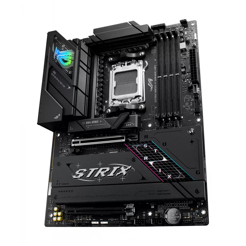 Pagrindinė plokštė ASUS ROG STRIX B850-F GAMING WIFI — AMD B850, Socket AM5, ATX, DDR5, 4×M.2, Wi‑Fi 7, 2.5Gb LAN