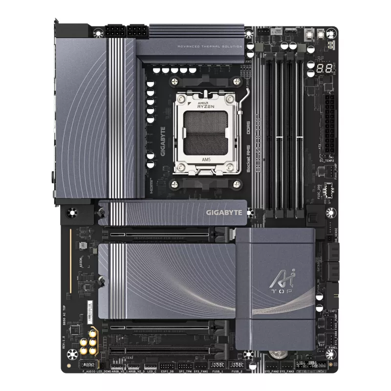 Motininė plokštė GIGABYTE B850 AI TOP, AMD B850, Socket AM5, ATX