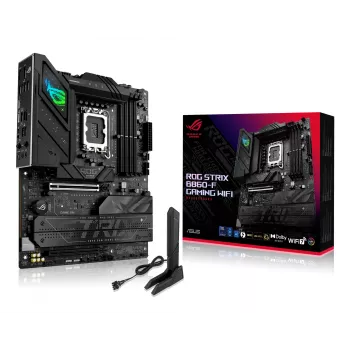 Pagrindinė plokštė ASUS ROG STRIX B860-F GAMING WIFI — Intel B860, LGA 1851, ATX, DDR5, 4x DIMM, Wi‑Fi 7, 2.5Gb LAN, 4x M.2