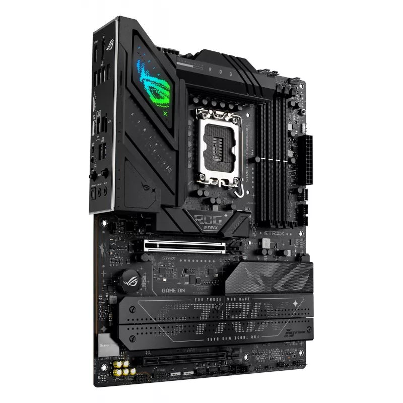 Pagrindinė plokštė ASUS ROG STRIX B860-F GAMING WIFI — Intel B860, LGA 1851, ATX, DDR5, 4x DIMM, Wi‑Fi 7, 2.5Gb LAN, 4x M.2
