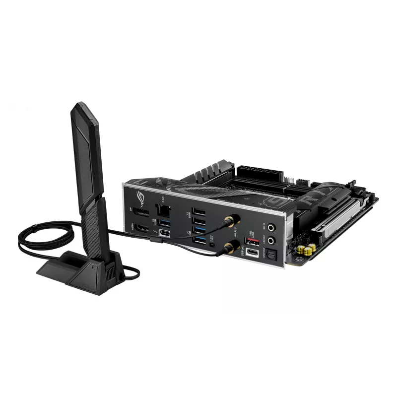 Pagrindinė plokštė ASUS ROG STRIX B860-I GAMING WIFI — Intel B860, LGA 1851, mini ITX, 2× DDR5 DIMM (iki 128 GB), Wi‑Fi 7, 2,5 Gb LAN