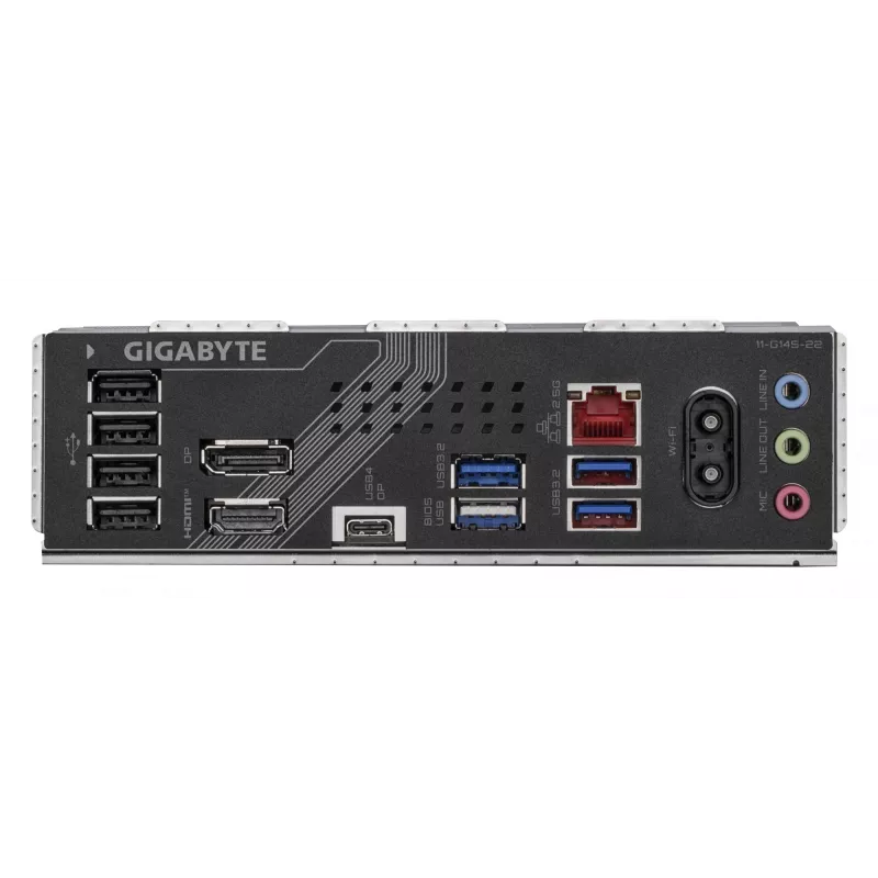 GIGABYTE B860M GAMING X WIFI6E Motininė plokštė – Intel Core Ultra serijos procesoriams, 8+1+2+2 fazių VRM, iki 9200MHz DDR5, 1xPCIe 5.0 + 1xPCIe 4.0 M.2, 2.5GbE LAN, WIFI 6E, USB 4