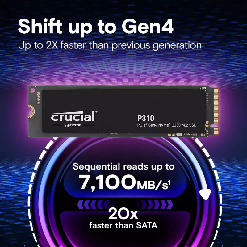 MICRON / CRUCIAL SSD - Crucial P310 - 2TB - Pci-e Gen4 x4 - M.2 2280