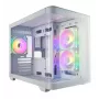 FSP S380-WA korpusas Mini Tower mITX, mATX baltas ARGB, Mikro bokštas, Kompiuterio, Balta, micro ATX, Mini-ITX, SPCC, Grūdintas stiklas, Žaidimams