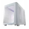 FSP S380-WA korpusas Mini Tower mITX, mATX baltas ARGB, Mikro bokštas, Kompiuterio, Balta, micro ATX, Mini-ITX, SPCC, Grūdintas stiklas, Žaidimams