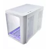 FSP S380-WA korpusas Mini Tower mITX, mATX baltas ARGB, Mikro bokštas, Kompiuterio, Balta, micro ATX, Mini-ITX, SPCC, Grūdintas stiklas, Žaidimams