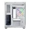 FSP S380-WA korpusas Mini Tower mITX, mATX baltas ARGB, Mikro bokštas, Kompiuterio, Balta, micro ATX, Mini-ITX, SPCC, Grūdintas stiklas, Žaidimams