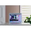 FSP S380-WA korpusas Mini Tower mITX, mATX baltas ARGB, Mikro bokštas, Kompiuterio, Balta, micro ATX, Mini-ITX, SPCC, Grūdintas stiklas, Žaidimams