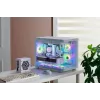 FSP S380-WA korpusas Mini Tower mITX, mATX baltas ARGB, Mikro bokštas, Kompiuterio, Balta, micro ATX, Mini-ITX, SPCC, Grūdintas stiklas, Žaidimams