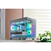 FSP S380-WA korpusas Mini Tower mITX, mATX baltas ARGB, Mikro bokštas, Kompiuterio, Balta, micro ATX, Mini-ITX, SPCC, Grūdintas stiklas, Žaidimams
