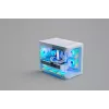 FSP S380-WA korpusas Mini Tower mITX, mATX baltas ARGB, Mikro bokštas, Kompiuterio, Balta, micro ATX, Mini-ITX, SPCC, Grūdintas stiklas, Žaidimams