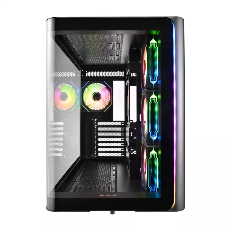 FSP M580-BA Case Midi Tower mITX, mATX Juoda ARGB, Midi Tower, PC, Juoda, ATX, micro ATX, Mini-ITX, Glass, SPCC, Gaming