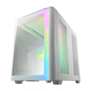 FSP M580-WA korpusas Midi Tower mITX, mATX, baltas ARGB
