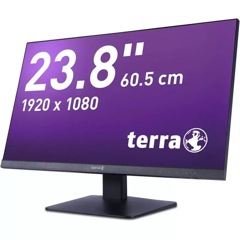 TERRA 3030225 kompiuterio monitorius 60,5 cm (23,8 col.) 1920 x 1080 pikselių Full HD LCD juodas