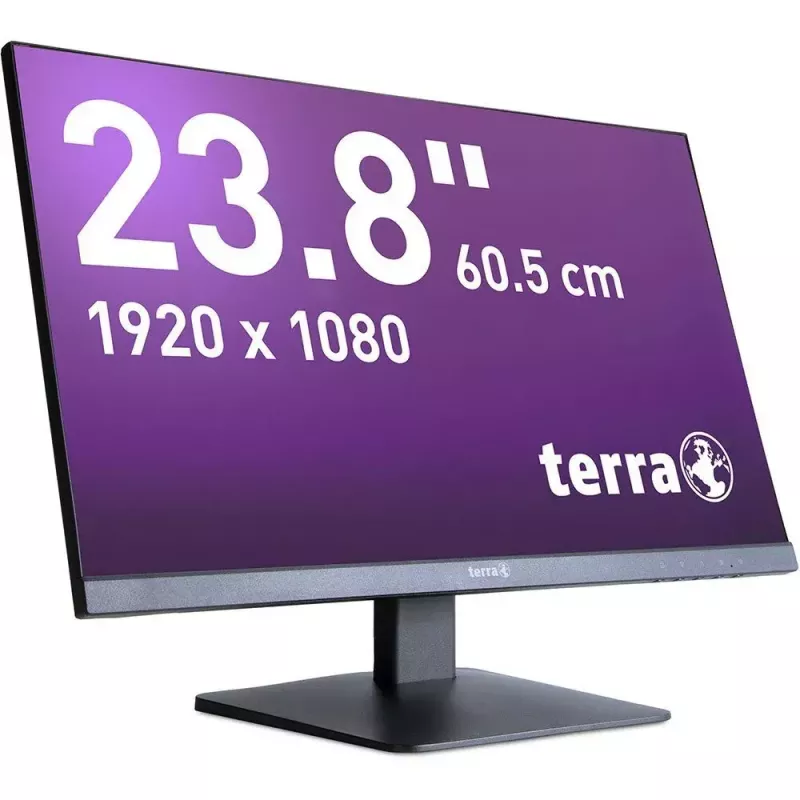 TERRA 3030225 kompiuterio monitorius 60,5 cm (23,8 col.) 1920 x 1080 pikselių Full HD LCD juodas