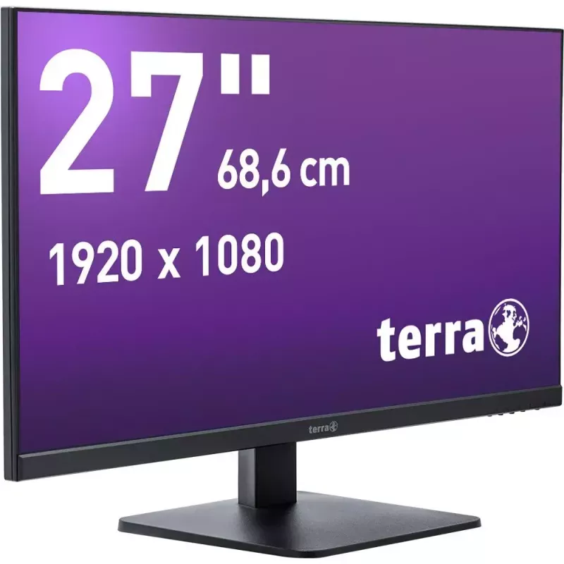 TERRA 3030229 kompiuterio monitorius 68,6 cm (27 colių) 1920 x 1080 pikselių Full HD LED juodas