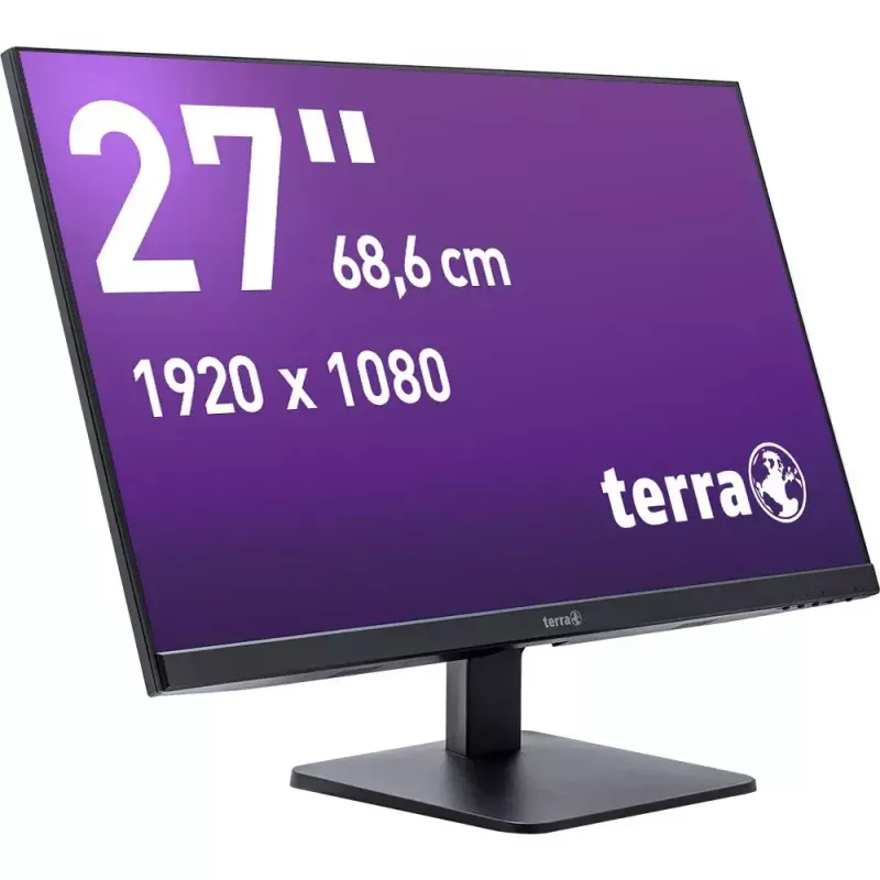 TERRA 3030229 kompiuterio monitorius 68,6 cm (27 colių) 1920 x 1080 pikselių Full HD LED juodas
