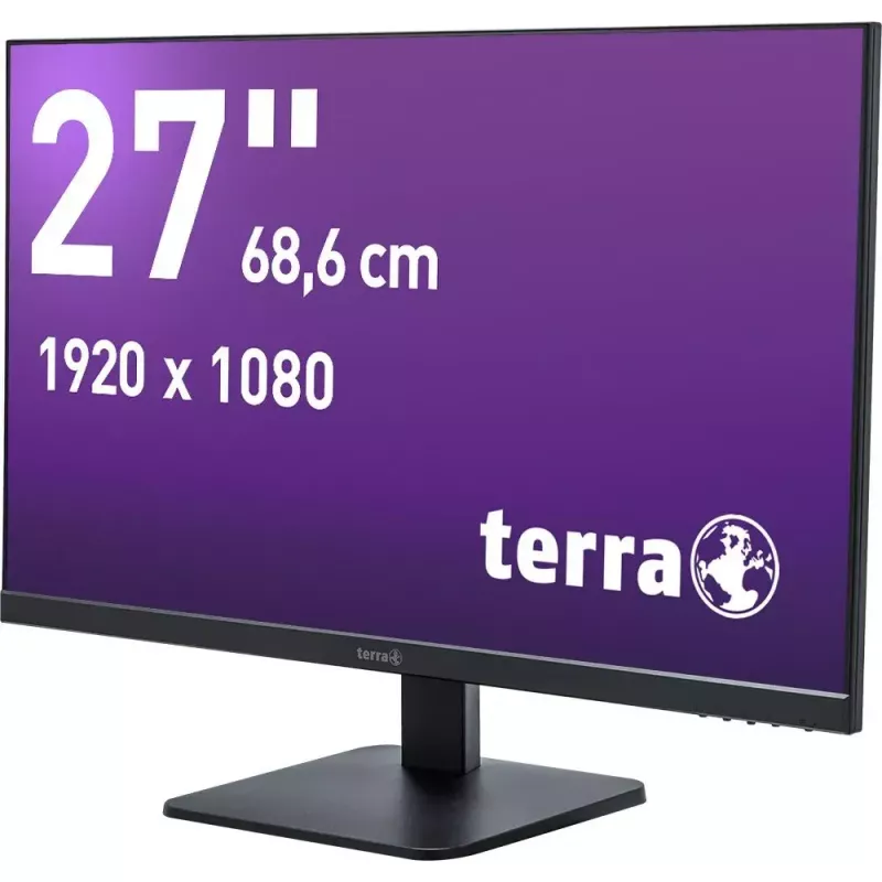 TERRA 3030229 kompiuterio monitorius 68,6 cm (27 colių) 1920 x 1080 pikselių Full HD LED juodas