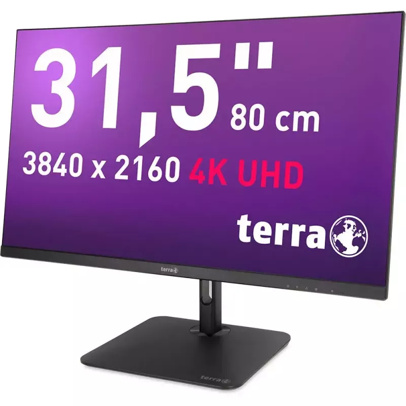 TERRA 3030234 kompiuterio monitorius 80 cm (31,5 colių) 3840 x 2160 pikselių 4K Ultra HD LCD juodas