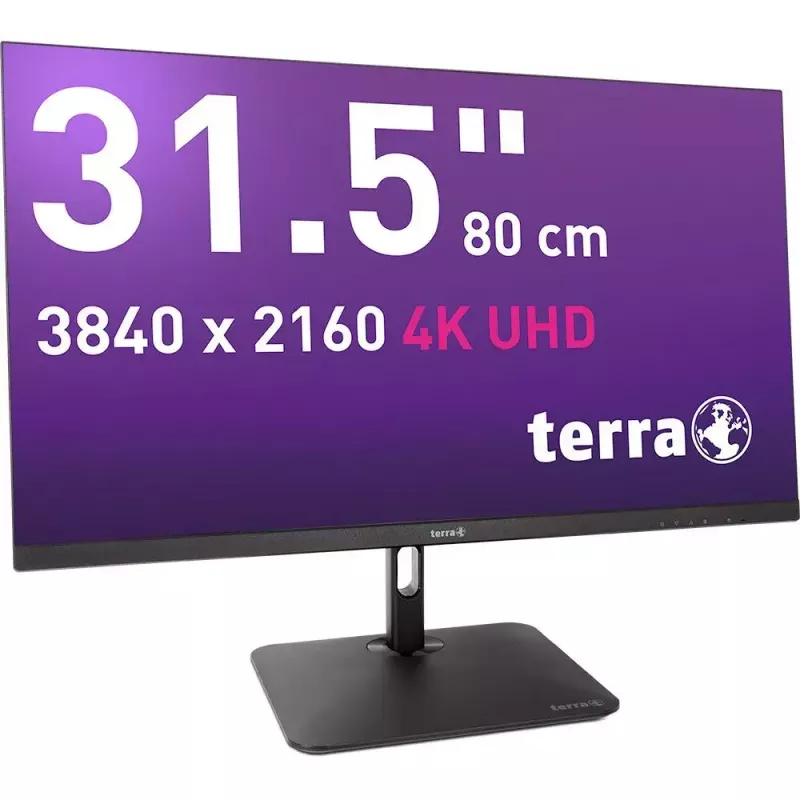 TERRA 3030234 kompiuterio monitorius 80 cm (31,5 colių) 3840 x 2160 pikselių 4K Ultra HD LCD juodas