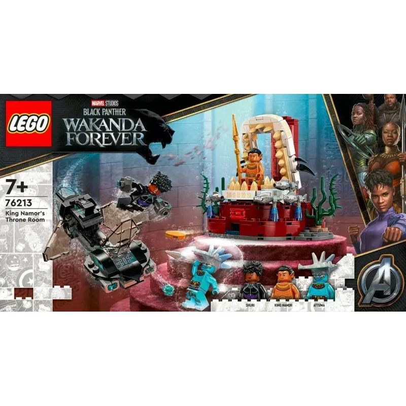 LEGO Super Heroes rinkinys „King Namor's Throne Room“ 76213 — konstravimo rinkinys, modelis 6378887