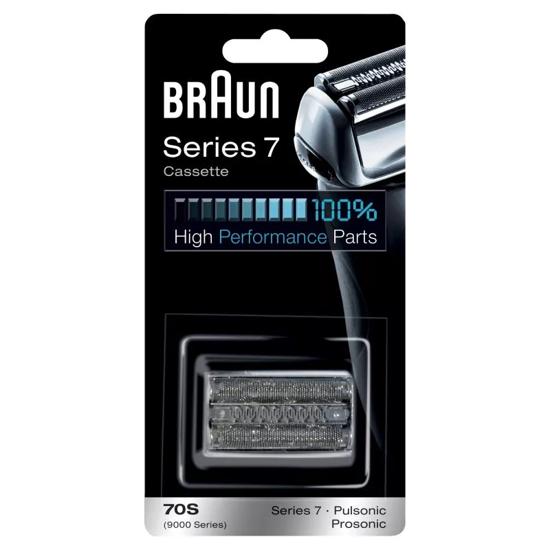Braun Series 7 70S elektrinio skustuvo galvutės keitimo kasetė – sidabrinė