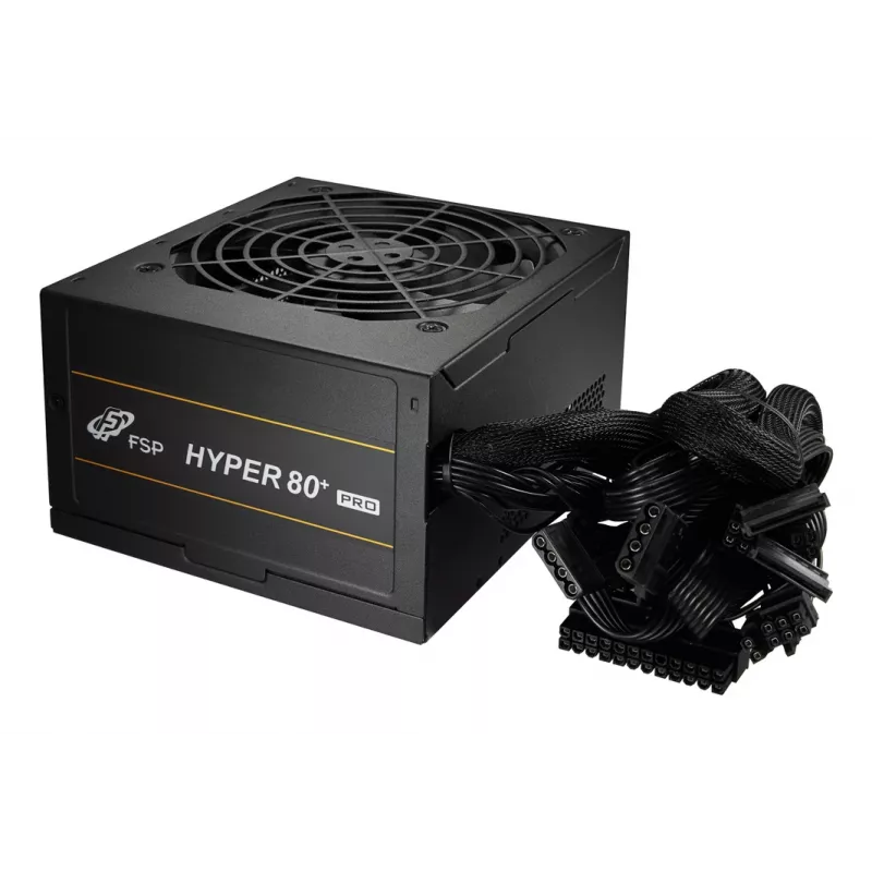 FSP HYPER 80+ PRO 550W maitinimo blokas ATX ATX3.1 Juoda, 550 W, 200 - 240 V, 4.5 A, Aktyvus, 85 W, 549.6 W