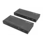 DIGITUS HDBaseT KVM plėtiklio rinkinys. 150 m 4K/60Hz. USB 2.0. PoC. IR. juodas