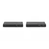 DIGITUS HDBaseT KVM plėtiklio rinkinys. 150 m 4K/60Hz. USB 2.0. PoC. IR. juodas