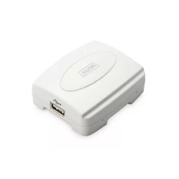 DIGITUS USB spausdinimo serveris, 1 prievadas 1x RJ45, 1x USB A, USB 2.0 Visoms įprastoms OS