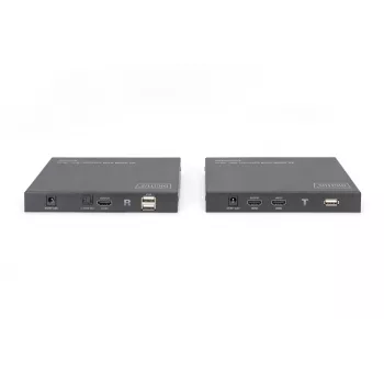 DIGITUS HDMI 2.0 HDMI KVM plėtiklio rinkinys – 70 m USB 1.1, jutiklinio ekrano palaikymas